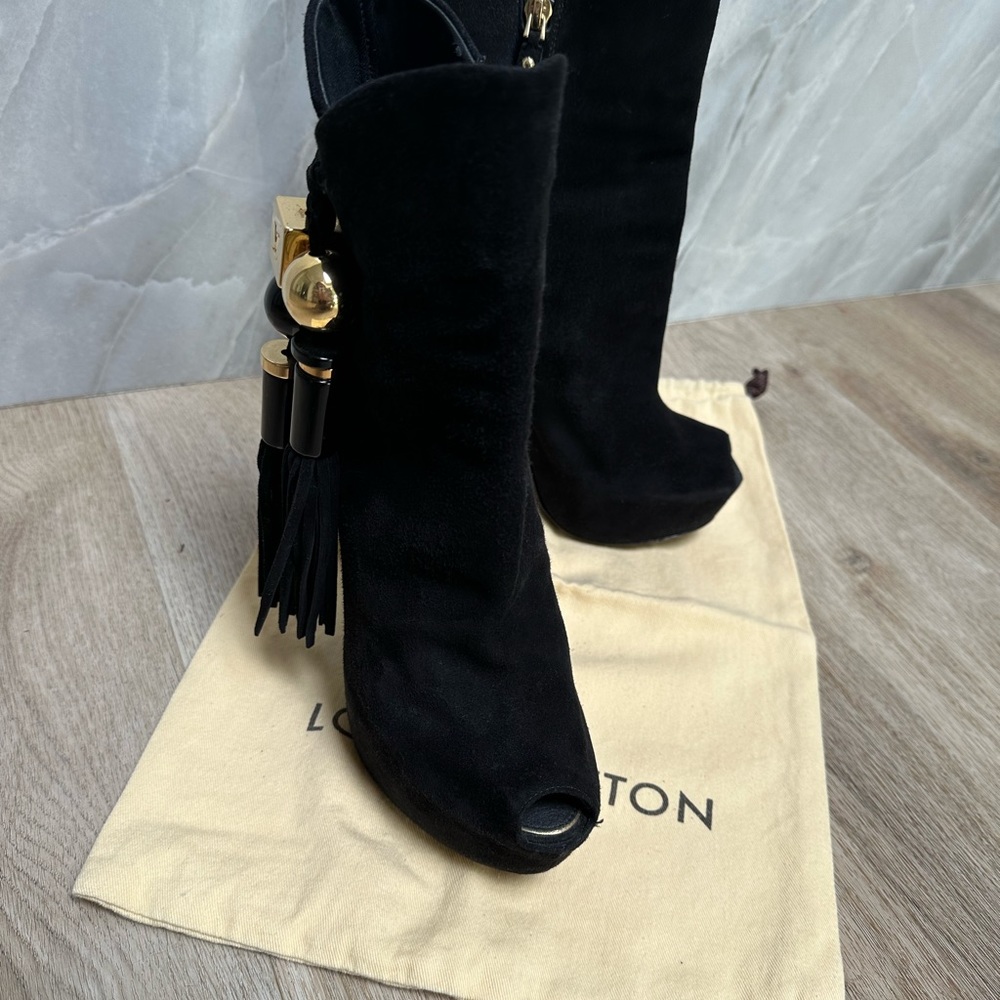 Louis Vuitton heels boots